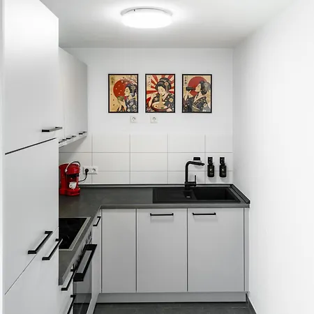 Fernweh-apartment Echterdingen Nahe Airport Und Messe - Kueche - Kostenloser Parkplatz Apartment Leinfelden-Echterdingen